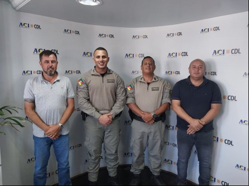 Brigada Militar e ACI/CDL realizaram agenda nesta terça (04/02). 5º Festival de Inverno em destaque