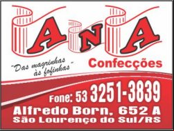 ANA CONFECÇÕES