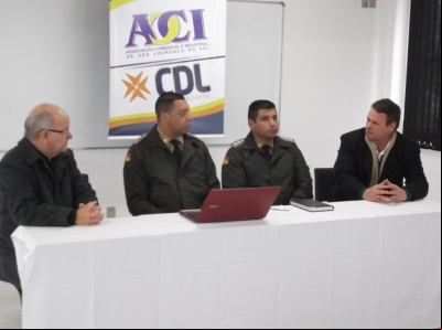 ACI/CDL REALIZOU REUNIÃO COM COMANDANTE DO CORPO DE BOMBEIROS E PREFEITO MUNICIPAL