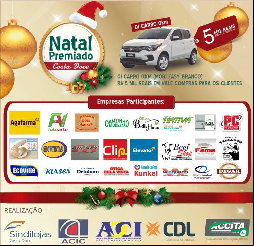 NATAL PREMIADO COSTA DOCE 2017
